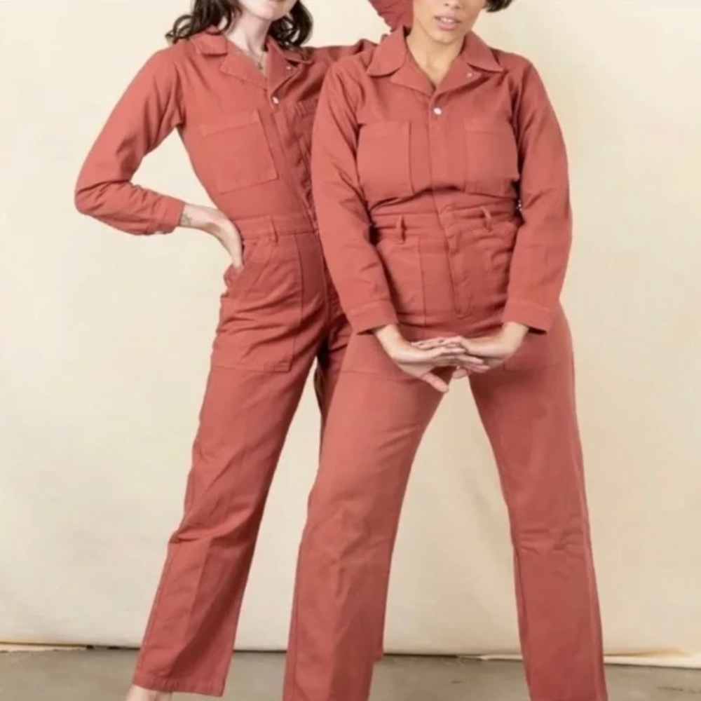 Big Bud Press Everyday Jumpsuit - Clay Red, S